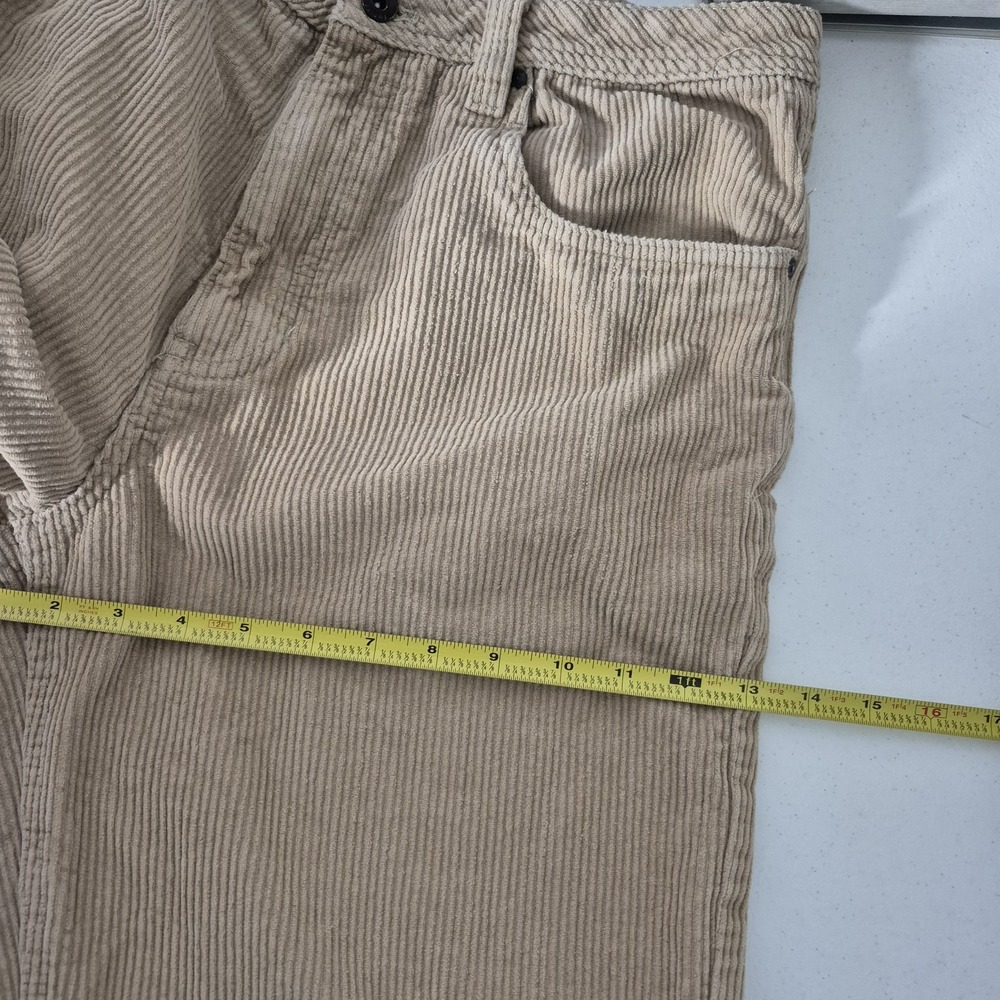Empyre Pants Mens 34x29 (32T) Tan Corduroy Relax Straight‎ Wide Baggy Leg - Picture 9 of 12